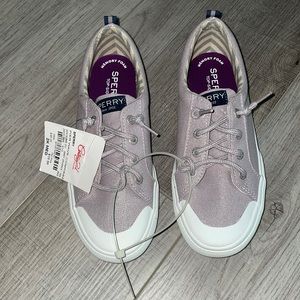NWT Girl Sperry Purple Sneaker in size 2